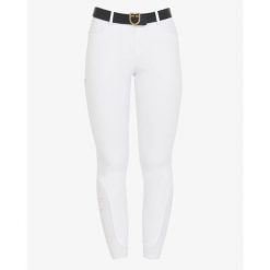 Equestro Dames Zomer Rijbroek Zenda Knie Grip Wit -. Białe spodnie dresowe damskie EQUESTRO, bez wzorów, sportowe. W wyprzedaży za 645.60 zł.