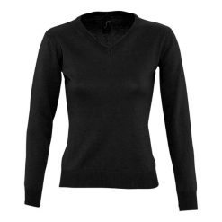 Bluza Damska Galaxy Z Dekoltem V. Czarne bluzy damskie SOL'S, s, bez wzorów, bez ramiączek, bez kaptura. Za 142.99 zł.