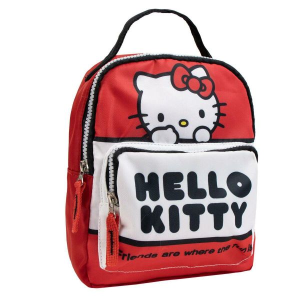 Plecak szkolny Hello Kitty Czerwony. Czerwone plecaki męskie Hello Kitty, bez wzorów. Za 137.50 zł.
