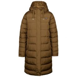 Kurtka Ocieplana Damska Leyla. Zielone kurtki sportowe damskie Trespass, na zimę, l, bez wzorów, z materiału, bez ramiączek, z kapturem, trekkingowe. Za 289.99 zł.
