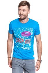JACK & JONES T SHIRT LEARN TEE 1208823. Niebieskie t-shirty męskie Jack & Jones, m, bez wzorów, bez kołnierzyka, bez ramiączek. W wyprzedaży za 39.99 zł.