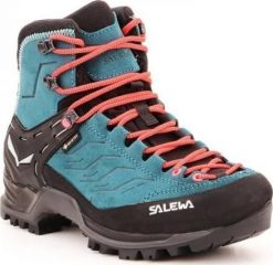 Buty trekkingowe damskie Salewa MTN Trainer Mid GTX niebieskie r. 39. Niebieskie obuwie trekkingowe damskie Salewa, bez zapięcia. Za 938.99 zł.