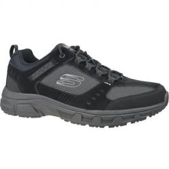 Buty trekkingowe męskie Skechers Oak Canyon. Brązowe trekkingi męskie Skechers, z materiału, bez zapięcia. Za 298.00 zł.
