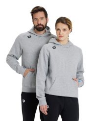 Bluza Arena Team Hooded Sweat Panel z kapturem. Szare bluzy damskie ARENA, m, bez wzorów, z bawełny, biznesowe, bez ramiączek, z kapturem. Za 293.99 zł.