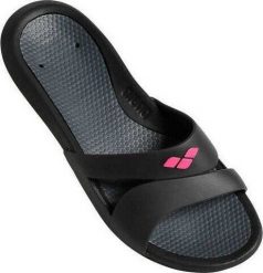 Arena Klapki Basenowe Damskie Arena Nina Black R.37. Czarne klapki damskie ARENA, bez wzorów, sportowe, bez obcasa, bez zapięcia. Za 99.99 zł.