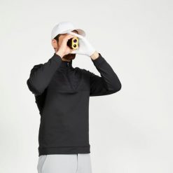 Kurtka do golfa męska Inesis CW500. Czarne kurtki męskie INESIS, m, bez wzorów, z elastanu, sportowe, bez kaptura. Za 149.99 zł.