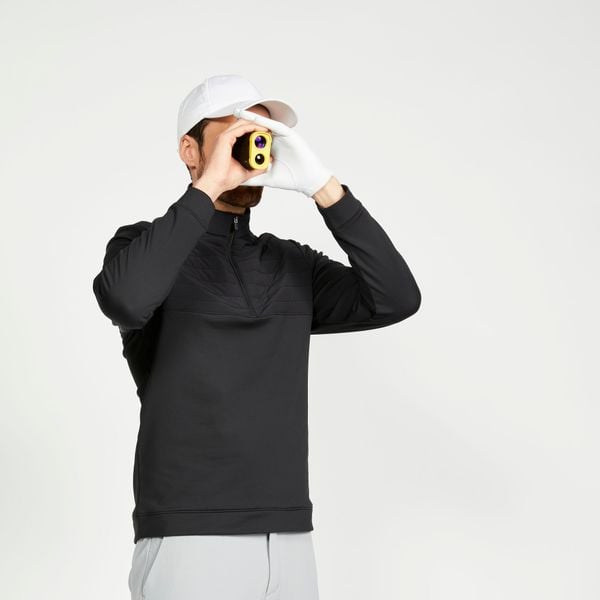 Kurtka do golfa męska Inesis CW500. Czarne kurtki męskie INESIS, m, bez wzorów, z elastanu, sportowe, bez kaptura. Za 149.99 zł.