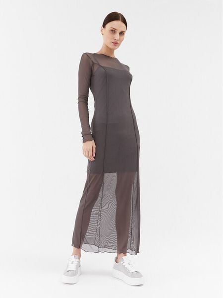 Brave Soul Sukienka codzienna LDRJ-225DAISIE Szary Regular Fit. Szare sukienki damskie Brave Soul, na co dzień, xl, bez wzorów, z syntetyku, bez kołnierzyka, bez ramiączek, proste. Za 79.99 zł.