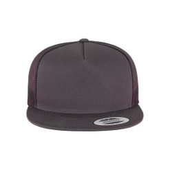 Czapka Flexfit Classique Trucker. Brązowe czapki damskie FLEXFIT, bez wzorów, z bawełny. Za 52.70 zł.