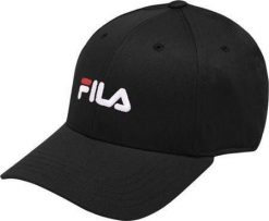 Czapka z logo liniowym - pasek z tyłu Fila Brasov 6 Panel. Białe czapki damskie Fila, na jesień, bez wzorów, z bawełny. Za 72.99 zł.