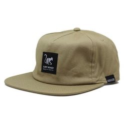Czapka typu trucker – z płaskim daszkiem organiczna / dla dorosłych (piaskowy). Brązowe czapki damskie SURF MONKEY, bez wzorów, z bawełny, sportowe. Za 139.95 zł.
