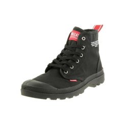 Buty sportowe Sneakersy unisex, Palladium Pampa Hi Dare. Czarne obuwie sportowe damskie Palladium, bez wzorów, bez zapięcia, trekkingowe. Za 379.99 zł.