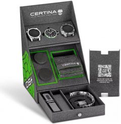 Zegarek Certina Certina C041407190510 zegarek męski szary 43 mm. Szare zegarki męskie CERTINA, bez wzorów. Za 3,355.44 zł.