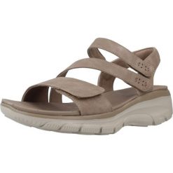 Sandały SKECHERS EASY GOING Brązowy. Brązowe sandały damskie Skechers, bez wzorów, z materiału, bez obcasa, bez zapięcia. Za 204.99 zł.