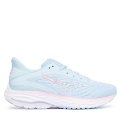 Buty do biegania Mizuno. Białe obuwie sportowe damskie Mizuno, bez wzorów, bez zapięcia, do biegania, mizuno wave. Za 499.99 zł.