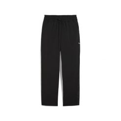 Damskie spodnie LACE PUMA Black. Czarne spodnie sportowe damskie Puma, bez wzorów, sportowe, z podwyższonym stanem, na fitness i siłownię. W wyprzedaży za 219.00 zł.
