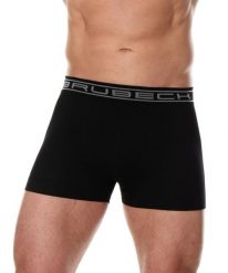 Bokserki bawełniane classic męskie Brubeck Comfort Cotton. Czarne bokserki męskie Brubeck, bez wzorów, z bawełny. Za 41.99 zł.