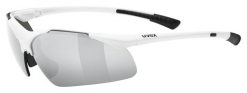 Okulary Uvex Sportstyle. Białe okulary przeciwsłoneczne damskie Uvex, owalne. Za 109.90 zł.