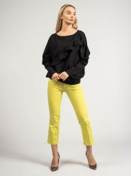 Liu-Jo Jeansy "Glam" | WA0185 T7144 | Glam | Kobieta | Żółty, Zielony. Zielone jeansy damskie Liu Jo, bez wzorów, z bawełny. W wyprzedaży za 219.00 zł.