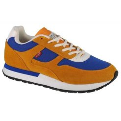 Trampki Męskie Zamsz Bannister. Brązowe trampki męskie Levi's®, bez wzorów, z koronki, klasyczne, bez zapięcia. Za 445.99 zł.