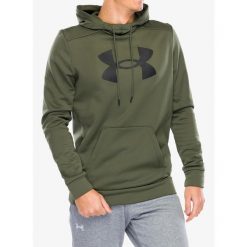 Bluza z kapturem męska Under Armour Armour Fleece Big Logo Hoodie. Zielone bluzy męskie Under Armour, m, bez wzorów, z kapturem, na fitness i siłownię. Za 230.99 zł.