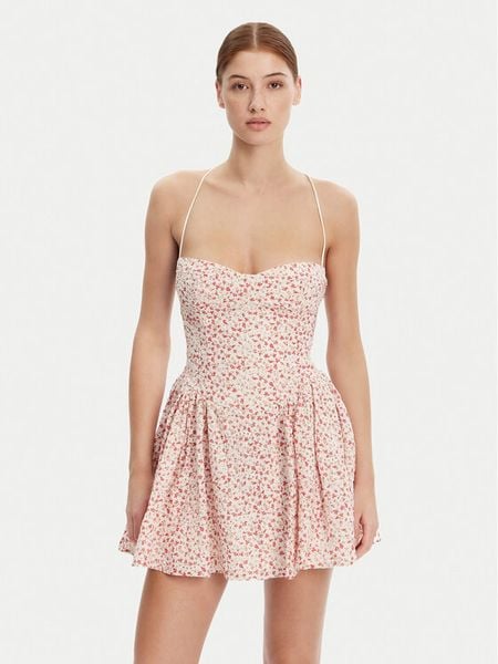 Bardot Sukienka koktajlowa 59827DB Kolorowy Regular Fit. Sukienki damskie Bardot, bez wzorów, z syntetyku, wizytowe, bez kołnierzyka, bez ramiączek. Za 379.99 zł.