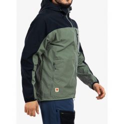 Kurtka outdoor męska Fjallraven High Coast Wind Jacket. Zielone kurtki męskie Fjällräven, m, bez wzorów, sportowe, bez kaptura. Za 776.99 zł.