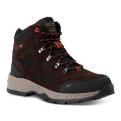 Buty trekkingowe męskie Vendeavour Suede. Brązowe trekkingi męskie Regatta, bez zapięcia. Za 299.04 zł.