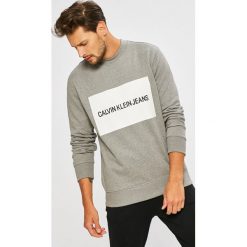 Calvin Klein Jeans - Bluza. Szare bluzy męskie Calvin Klein Jeans, m, bez wzorów, z bawełny, bez kaptura. W wyprzedaży za 299.90 zł.