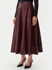 Guess Spódnica z imitacji skóry W5BD71 K8S30 Brązowy Regular Fit. Brązowe spódnice damskie Guess, l, z aplikacjami, ze skóry. Za 569.99 zł.