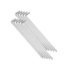 Szpilki do namiotu Rockland 26 cm 10-pack. Szare szpilki damskie Rockland, bez wzorów, bez obcasa, na szpilce, bez zapięcia. Za 24.99 zł.