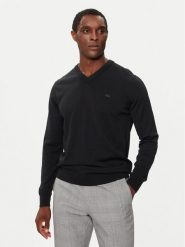 Lacoste Sweter AH1990 Czarny Regular Fit. Czarne swetry męskie Lacoste, m, bez wzorów, z wełny, bez kołnierzyka, bez ramiączek. Za 589.99 zł.