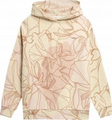 Outhorn Bluza damska Outhorn kremowa OTHAW22TSWSF073 12S XL. Białe bluzy damskie Outhorn, s, bez wzorów, bez ramiączek, bez kaptura. Za 131.90 zł.