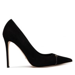 Szpilki Elisabetta Franchi. Czarne szpilki damskie Elisabetta Franchi, bez wzorów, bez obcasa, na szpilce, bez zapięcia. Za 2,099.00 zł.