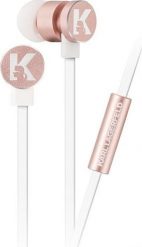 Słuchawki Karl Lagerfeld Karl Lagerfeld słuchawki KLEPWIRG różowo-złoty/rosegold 3,5mm uniwersalny. Czerwone słuchawki dokanałowe KARL LAGERFELD. Za 89.77 zł.