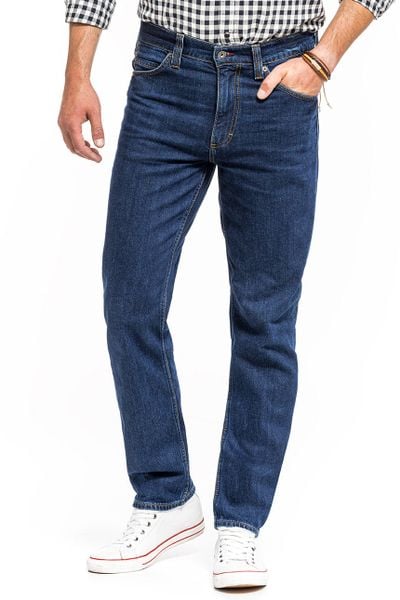 Spodnie Męskie Jeansowe Mustang Tramper Tapered Denim Blue 1014044 5000 980, W32 L36. Niebieskie spodnie materiałowe męskie Mustang, bez wzorów, z bawełny. Za 219.99 zł.
