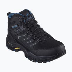 Buty trekkingowe męskie SKECHERS Arch Fit Dawson Raveno. Czarne trekkingi męskie Skechers, bez zapięcia. Za 408.00 zł.
