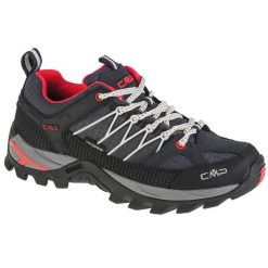 Buty trekkingowe damskie, CMP Rigel Low Wmn. Czarne obuwie trekkingowe damskie CMP, z gumy, bez zapięcia. Za 319.99 zł.