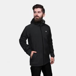 Kurtka męska 2,5-warstwowa Alpinus Girdiman 20 000 mm H2O. Czarne kurtki męskie Alpinus, m, bez wzorów, sportowe, bez kaptura. Za 389.99 zł.