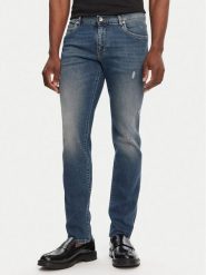 Dolce&Gabbana Jeansy GY07CZ G8LN7 Niebieski Slim Fit. Niebieskie jeansy męskie Dolce&Gabbana, z bawełny. Za 2,739.00 zł.