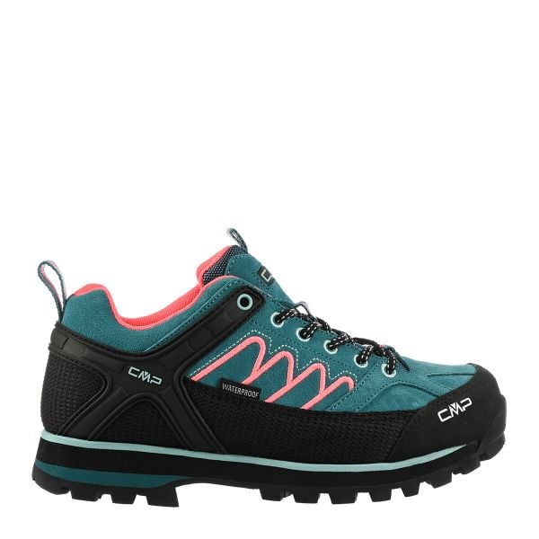 Damskie buty trekkingowe górskie ze skóry zamszowej VIBRAM CMP MOON LOW. Czarne obuwie trekkingowe damskie CMP, ze skóry, bez zapięcia. W wyprzedaży za 416.70 zł.