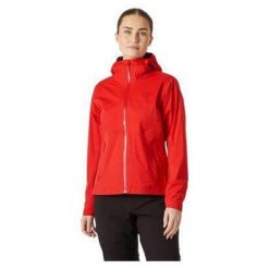 Damska kurtka wodoodporna Helly Hansen Momentum 3L Stretch. Czerwone kurtki sportowe damskie Helly Hansen, l, bez wzorów, bez ramiączek, bez kaptura, trekkingowe. Za 801.99 zł.