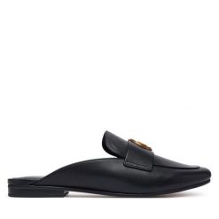 Klapki MICHAEL Michael Kors. Czarne klapki damskie MICHAEL Michael Kors, bez wzorów, bez obcasa, bez zapięcia. Za 679.99 zł.