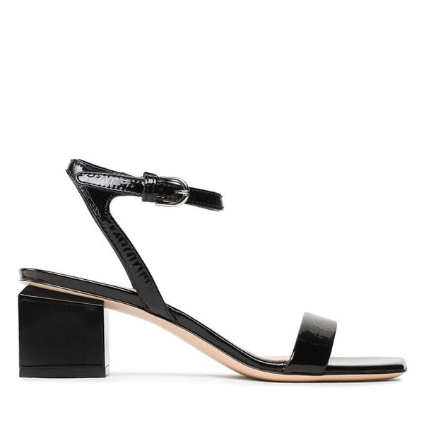 Sandały AGL. Czarne sandały damskie AGL, bez wzorów, bez obcasa, na słupku, bez zapięcia. Za 939.99 zł.