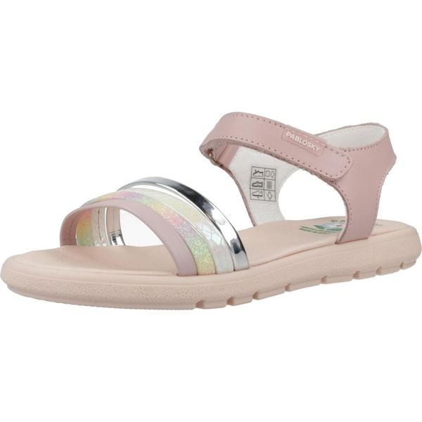 Sandały PABLOSKY 448670P Rose. Czerwone buty zimowe męskie Pablosky, bez wzorów, ze skóry, bez obcasa, bez zapięcia. Za 190.99 zł.