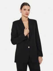 ViCOLO Marynarka TB1561 Czarny Regular Fit. Czarne marynarki i żakiety damskie ViCOLO, bez wzorów, z wiskozy, bez kołnierzyka, bez ramiączek. Za 399.99 zł.