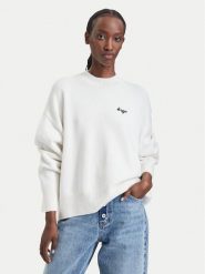 HUGO Sweter Shenny_B 50569622 Kremowy Oversize. Białe swetry nierozpinane damskie Hugo, s, bez wzorów, z syntetyku, bez kołnierzyka, bez ramiączek. Za 549.99 zł.