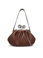 Weekend Max Mara Torebka Wkacaro 2625516035600 Brązowy. Brązowe torebki do ręki damskie Weekend Max Mara, bez wzorów, bez dodatków. Za 2,139.00 zł.