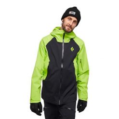 Kurtka narciarska męska Black Diamond Recon LT Stretch Shell. Zielone kurtki sportowe męskie Black Diamond, na zimę, m, bez wzorów, bez kaptura, narciarskie. Za 869.99 zł.