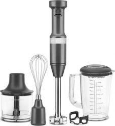 Blender ręczny przewodowy KitchenAid antracytowy z akcesoriami 5 el. Szare blendery KITCHENAID. Za 869.00 zł.